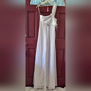 White  satin  dress,size small,creaciones toribio/ Cinderella brand